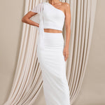 Raye | White High Bodycon Pencil Skirt