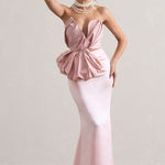 Couture | Pink Satin Maxi Skirt