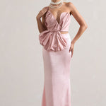 Couture | Pink Satin Maxi Skirt