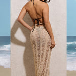 Havana | Sand Crochet Wrap Maxi Skirt